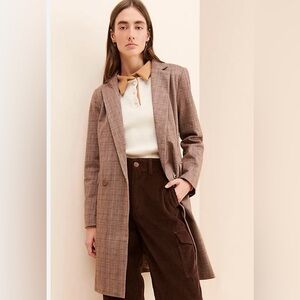 Anthropologie Frenchmauve Glen Plaid Jacket (XS)